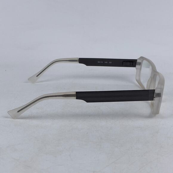 SEE 7722‎ Womens Eyeglasses Frame Black Gray Plastic Full Rim 59-13-145 mm main image 13